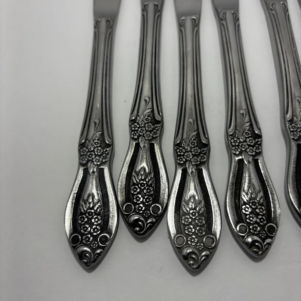 Vintage Stainless Steel Knife Set Of 8.‎ EUC VTG